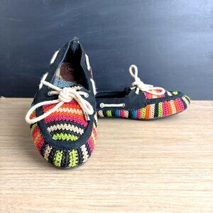 The Sak crochet multicolor boat shoes - size 8.5